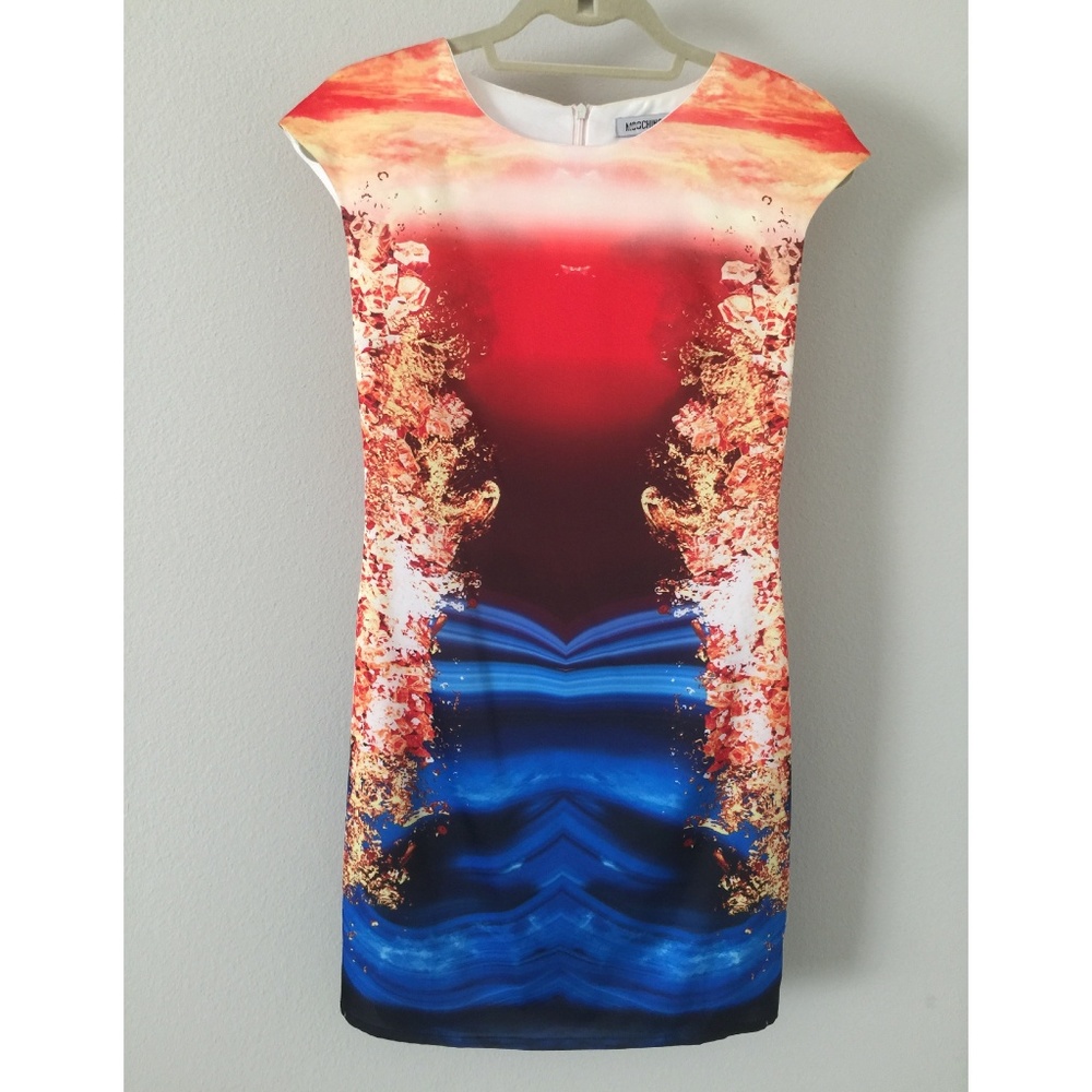 Radiant Engineered Printed Sheath Dress